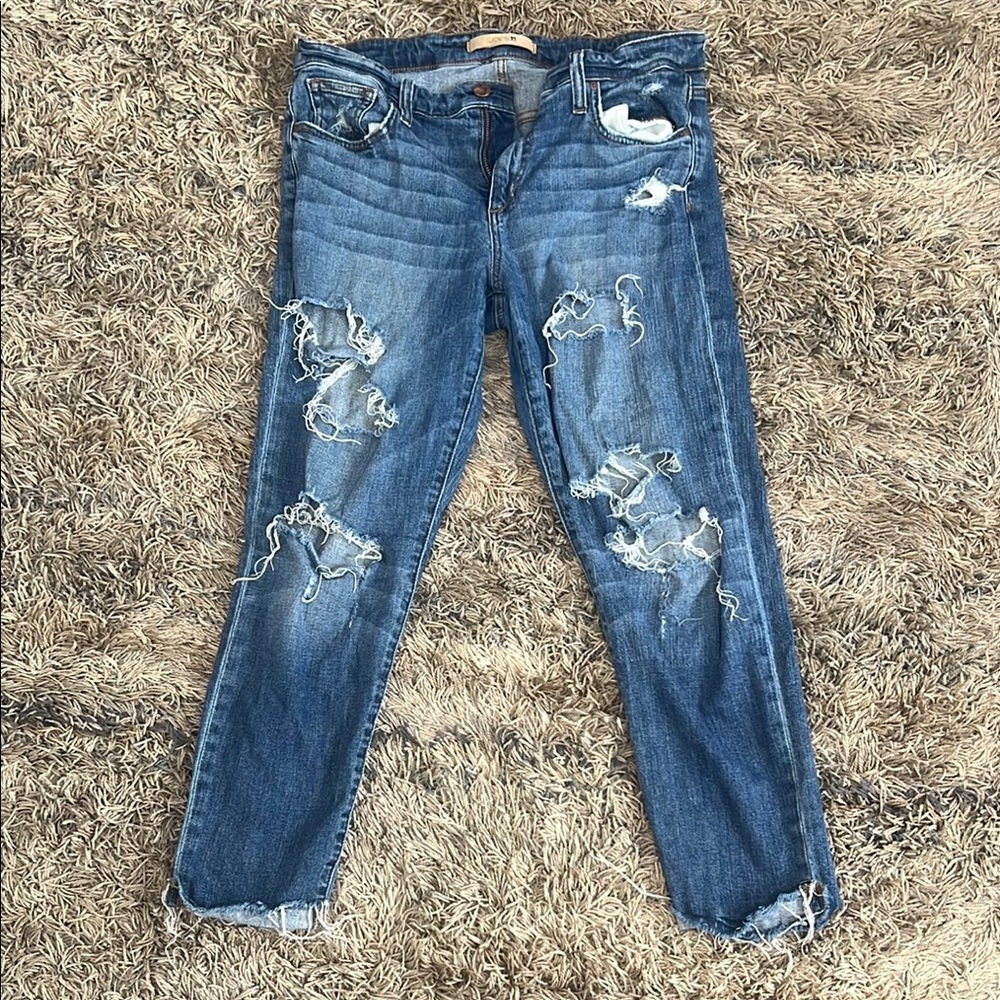 Joes Jeans: Womens Distressed Blue Jeans - Picture 1 of 4